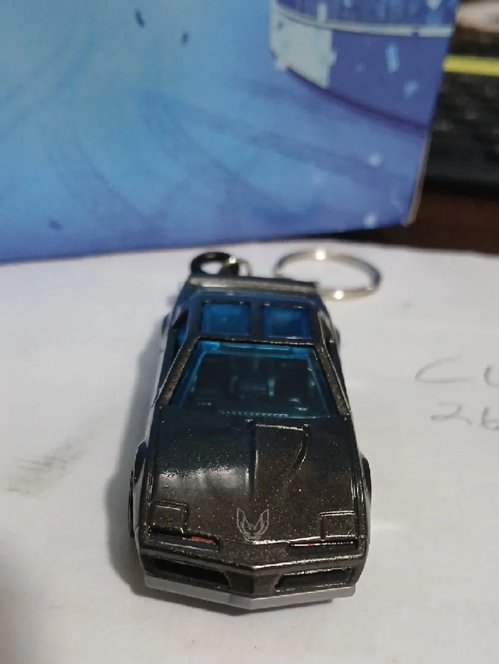 Keychain Made From Hot Wheels Silver Series 1984 Pontiac Firebird Die-Cast